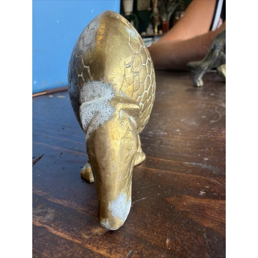 Brass Vintage Armadillo Figurine/paperweight